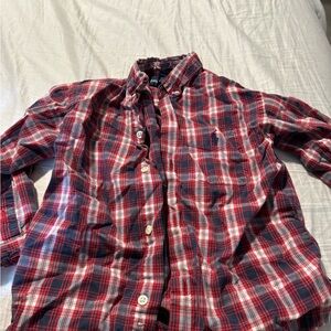 Ralph Lauren Red and Navy Plaid Shirt
